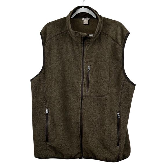 Duluth Trading Company Men's Fleece Vest Two Harbors Polartec Brown XL Outdoor - Picture 1 of 8